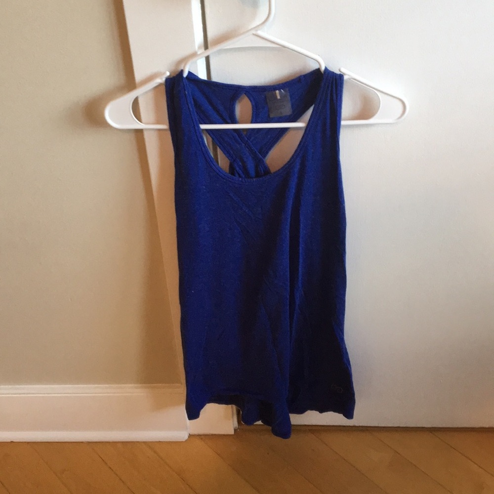 Calia Navy keyhole back workout tank